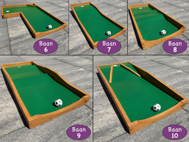 Voetbal midgetgolf - baan 6 t/m 10